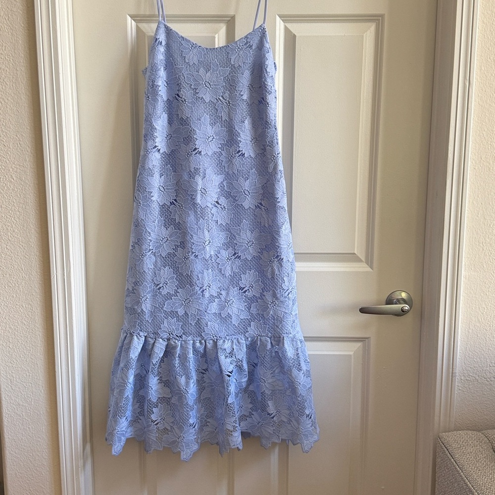 New Banana Republic Limited Edition Maxi Sky Blue Lace Dress
